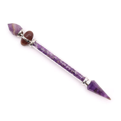 Shiva Lingam Magic Wand - Amethyst - Success - Luna Temple