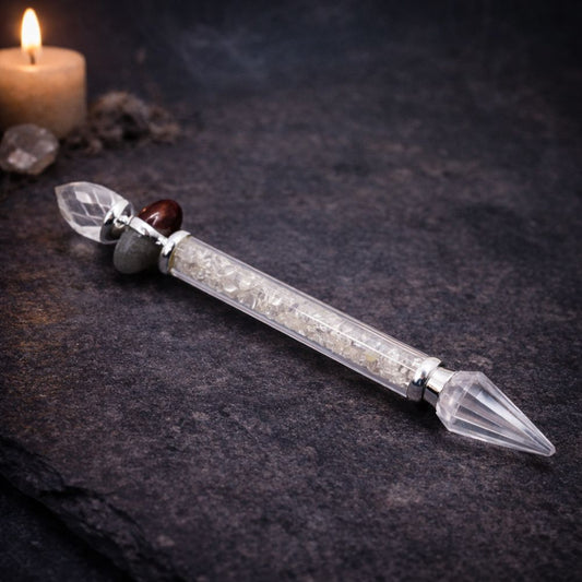 Shiva Lingam Magic Wand – Rock Quartz – Wisdom - Luna Temple