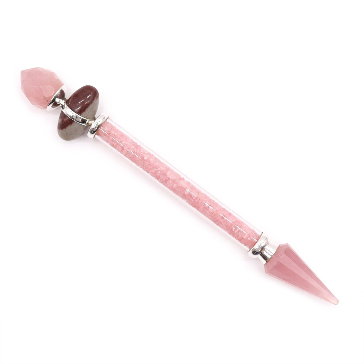 Shiva Lingam Magic Wand – Rose Quartz – Love - Luna Temple