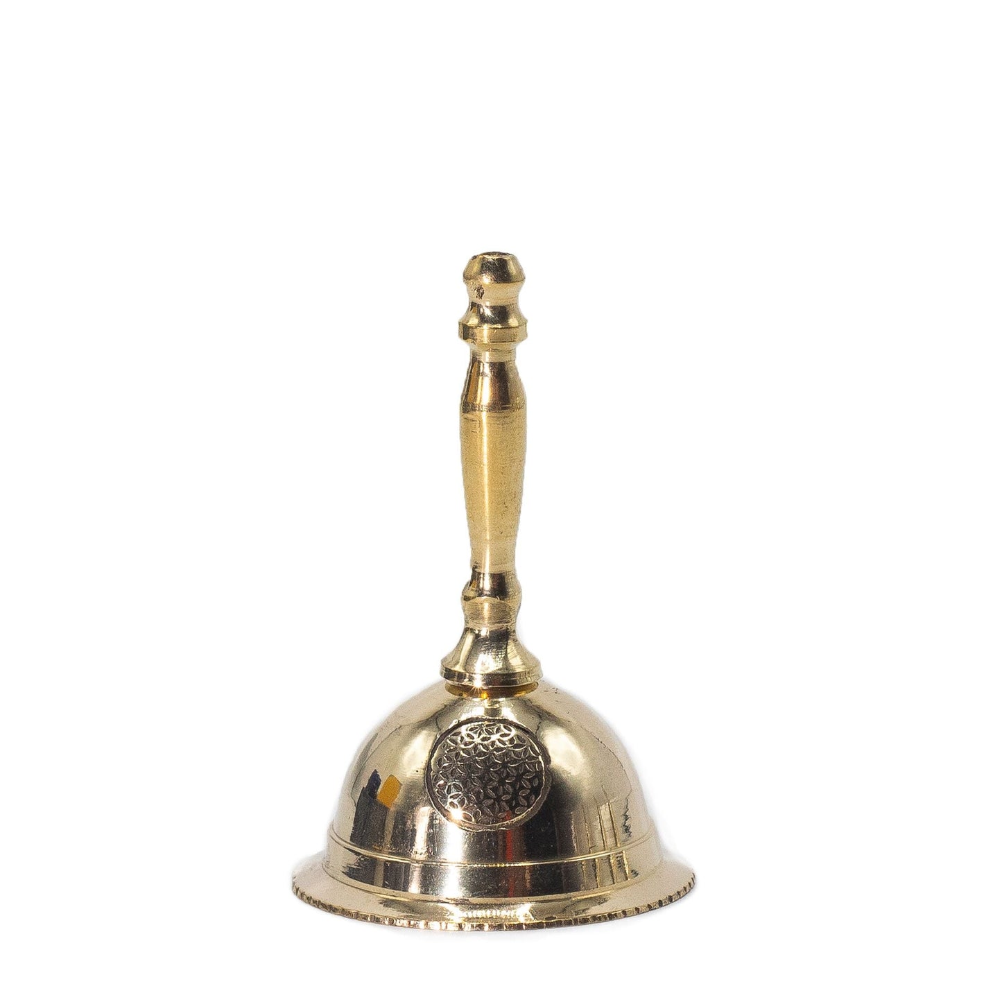 Small Altar Brass Bell - Flower of Life - Luna Temple