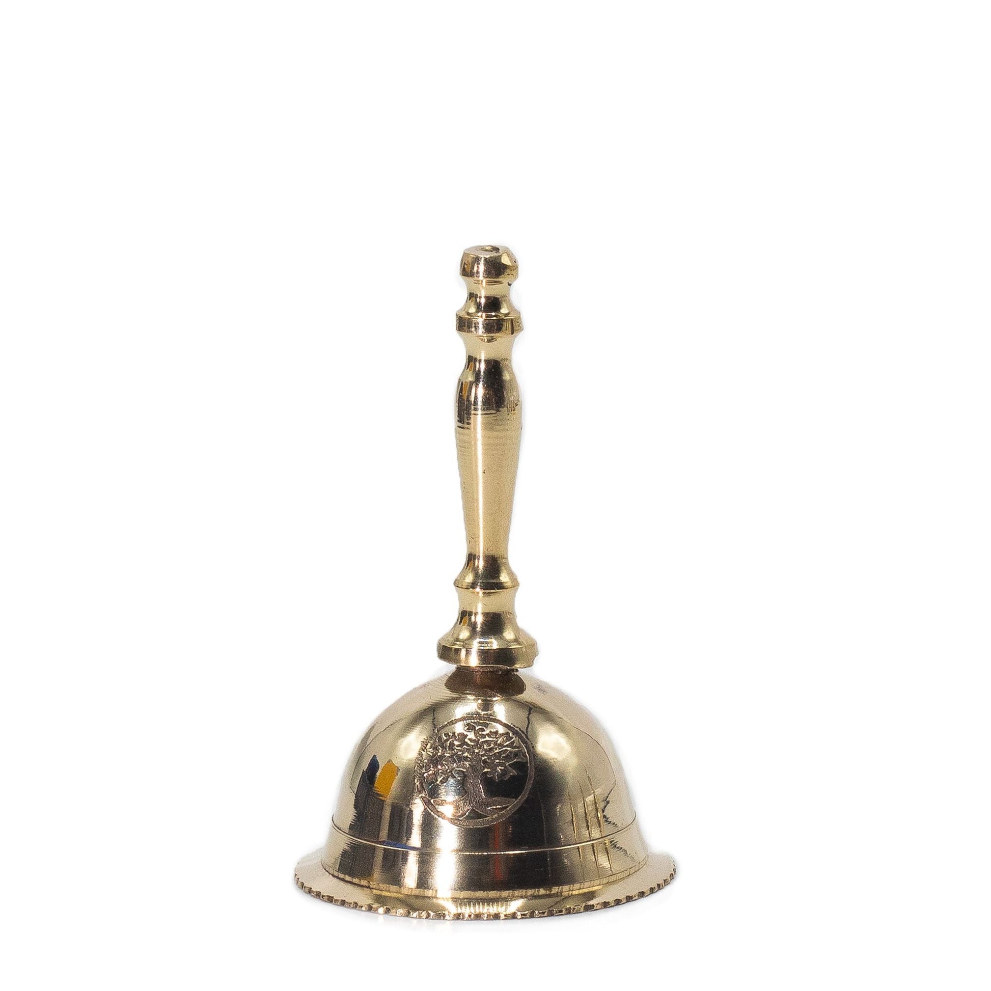 Small Altar Brass Bell - Tree of Life - Luna Temple