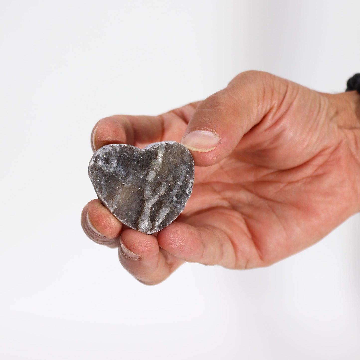 Small Calcite Heart – Polished Natural Crystal - Luna Temple