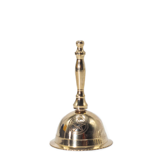 small_altar_brass_bell_penta_moon_symbol