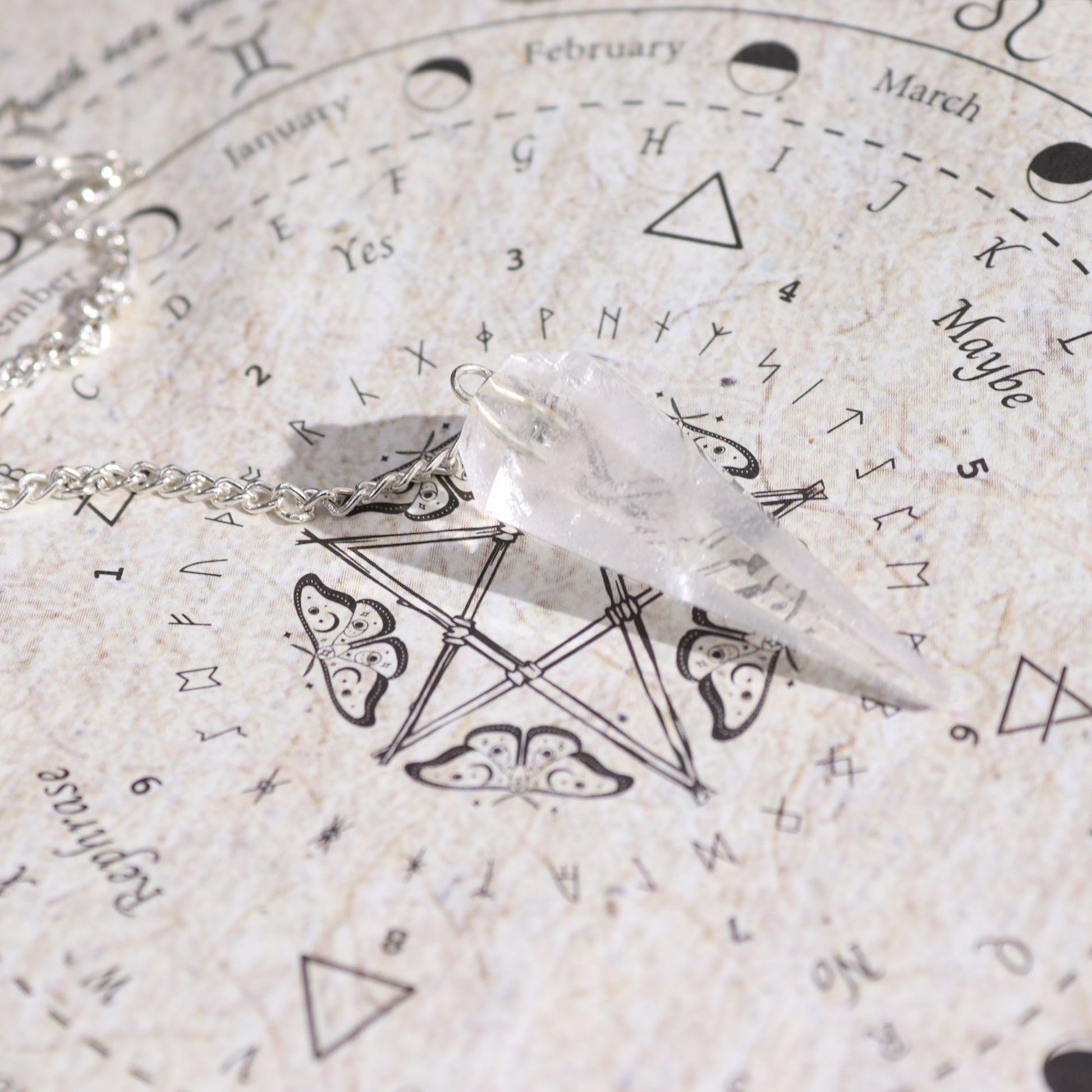 Spell Incense – Cleansing with Rock Crystal Pendulum - Luna Temple