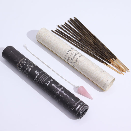 Spell Incense – Love with Rose Quartz Pendulum - Luna Temple