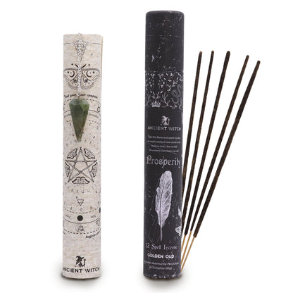 Spell Incense – Prosperity with Aventurine Pendulum - Luna Temple