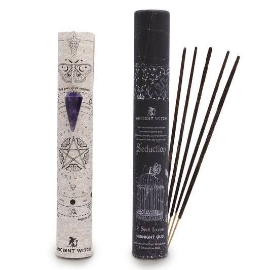 Spell Incense – Seduction with Amethyst Pendulum - Luna Temple