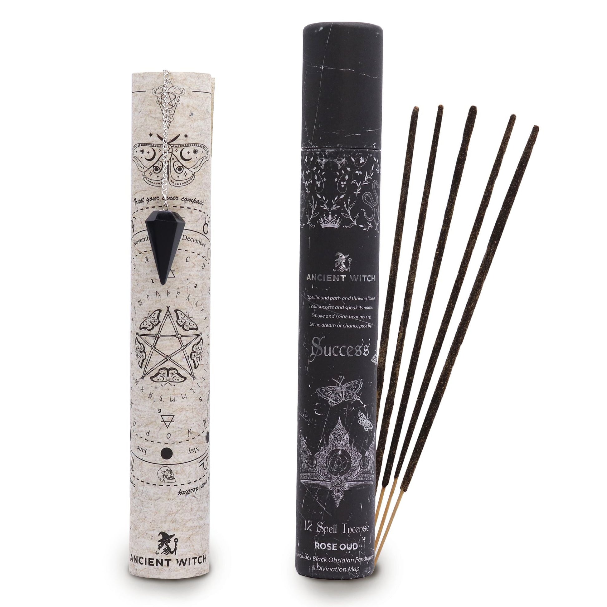 Spell Incense – Success with Black Obsidian Pendulum - Luna Temple