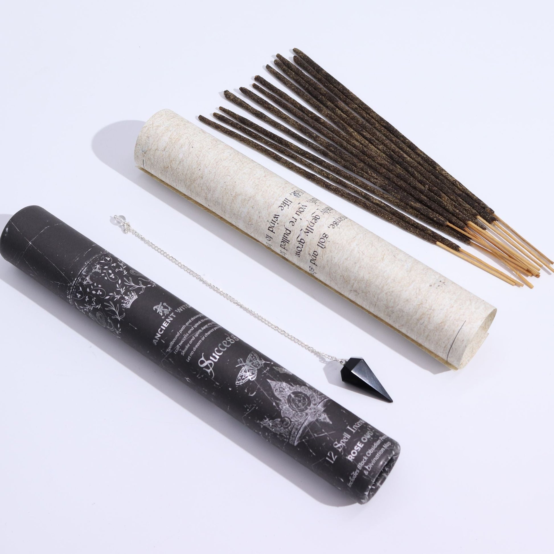 Spell Incense – Success with Black Obsidian Pendulum - Luna Temple