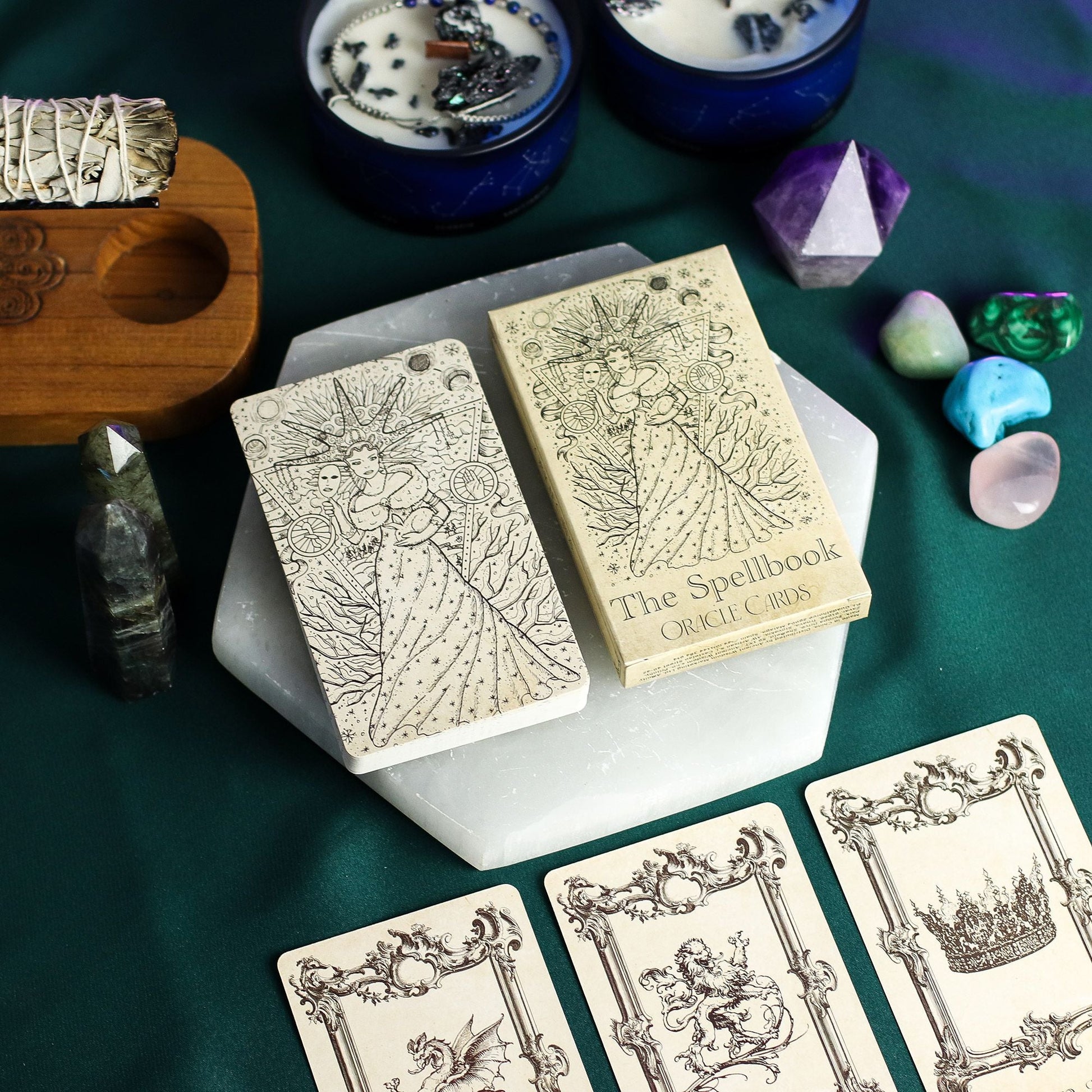 The Spellbook Oracle Cards- Witchcraft Deck - Luna Temple