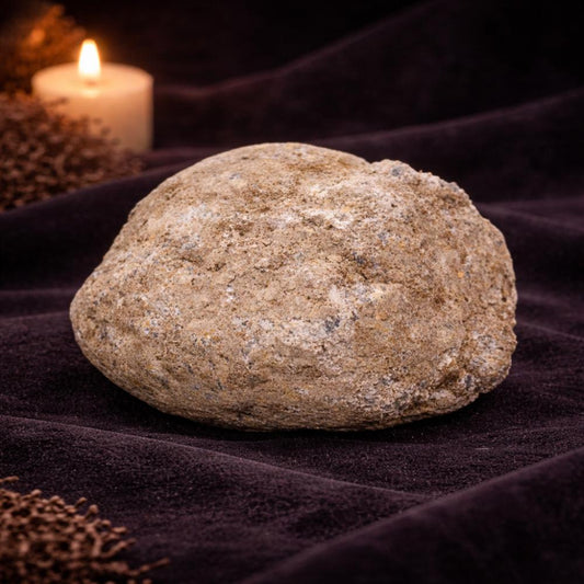 Unopened Calcite Geode 8×8×4cm – Natural Crystal - Luna Temple