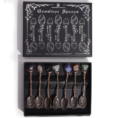 Witch Spoons Set – Bronze Gemstone - Luna Temple